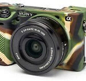 Silicone Protective Camera Case Cover A6300/A6400 Camera Protective Rubber Case(Army Green)