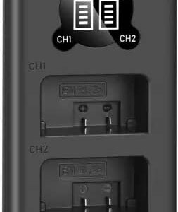 digiclicks EN-EL25/El-25A Dual Fast USB Camera Charger with LCD Display for Nikon Camera Camera Battery Charger (Black)